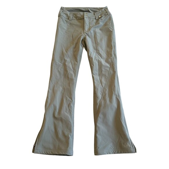 NILS Pants - Nils Betty Ski Pants Waterproof Breathable Green Snowboard Stretch Size 6 Womens